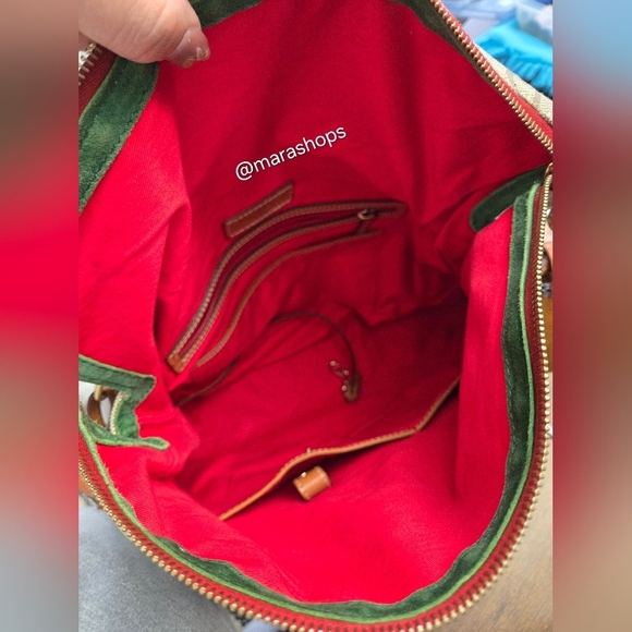 Dooney Bourke Smith Bag Canvas DB Logo Florentine Tote - Picture 8 of 8